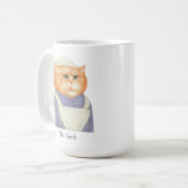 CUISINER Tall White Mug + Texte (Devant gauche)