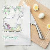 Cuisinier de lièvres faisant frire la serviette (Quart Plié)