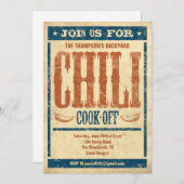 Cuisinier de piment outre des invitations (Devant / Derrière)