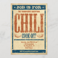 Cuisinier de piment outre des invitations