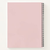 Cuisinier Monogrammé Rose Féminin Carnet de Recett (Dos)