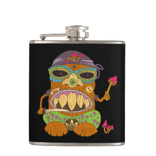 Cuisinier Tiki Champignon, Flasque Noir Drôle
