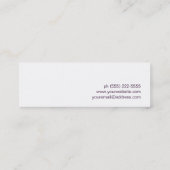 Cuisinier Whisk Logo Purple Carte de visite (Dos)