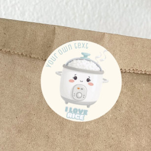 Cuisinière à riz i love rice kawaii Sticker