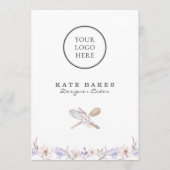 Cuisinière Chef Aquarelle Menu Plat Prix (Devant)