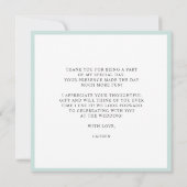 Cuisinière Fête des mariées Carré Merci (Dos)