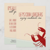 Cuisinons des homards Invitation au pain de homard (Devant / Derrière)