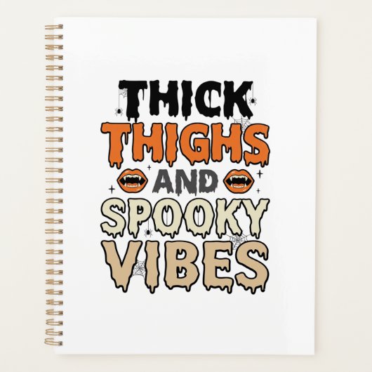 Cuisses Épaisses et Vibes Sombres Design Halloween (Devant)