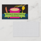 cuisson à la vapeur des cartes de visite de chef (Devant / Derrière)