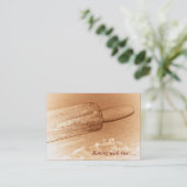 Cuisson avec le carte de visite de goupille (Debout devant)