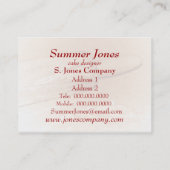 Cuisson avec le carte de visite de goupille (Dos)