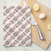 Cuisson Cochon serviette de cuisine Motif (Quart Plié)