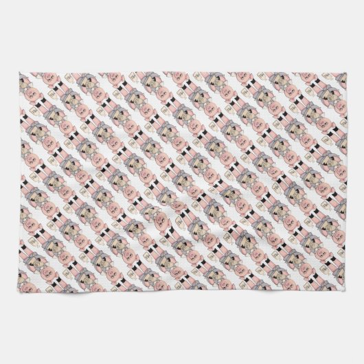 Cuisson Cochon serviette de cuisine Motif (Horizontal)