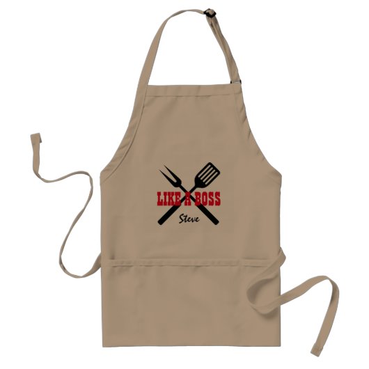 Cuisson comme un tablier fait sur commande de BBQ (Devant)