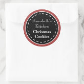 Cuisson de Noël rouge Cookies Cuisine Stickers (Sac)