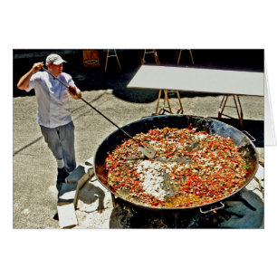 Cuisson d'une Paella géante