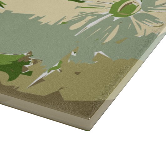 Cuit avec la planche à découper d'amour (Coin)