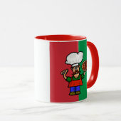 Cuite Italienne Pizza Maker Mug (Devant droit)