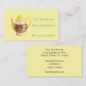 Cuite théière avec citrons Salle de thé Carte de v (Devant / Derrière)