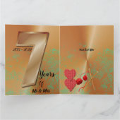 Cuivre Et Laine 7e année Mari de carte (Intérieur)