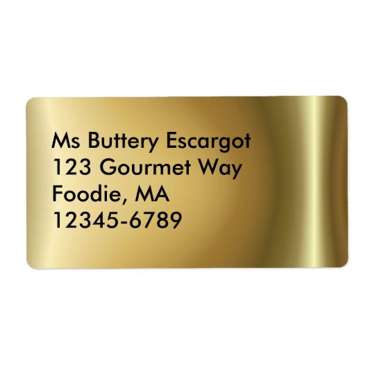 Cuivre étincelant ~ étiquette (Devant)