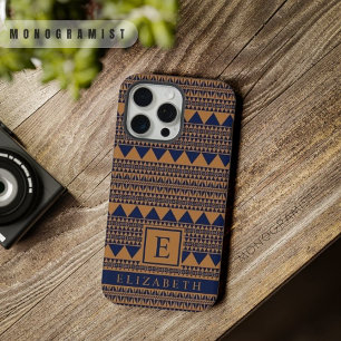 Cuivre Marron Personnalisable Bleu Nuit Aztec