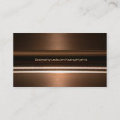 CUIVRE MÉTALLIQUE Cartes de visite (Dos)