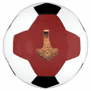 Cuivre Thor Hammer rouge balle de football