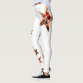 Cuivre Tones Grunge Star Leggings (Gauche)