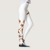 Cuivre Tones Grunge Star Leggings (Droite)