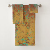 Cuivre Turquoise Bleu Orange Texture Brown (En situation)