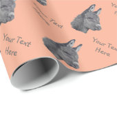 Cukey doncil drawing monochroom realist art cadeaupapier (Rol Hoek)