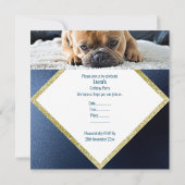 CUL FRANÇAIS BULLDOG BLANC MARINE INVITATION (Dos)