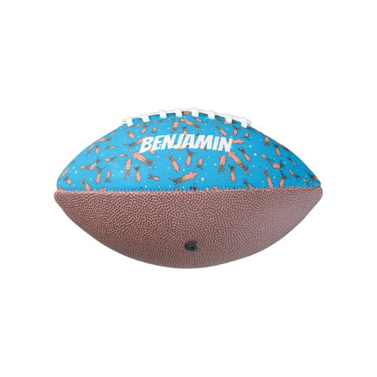 Cula funny pink squid cartoon pattern american football (Gedraaid 270)