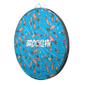 Cula funny pink squid cartoon pattern dartbord (Voorkant Rechts)