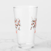 Cula funny pink squid cartoon pattern glas (Links)