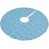 Cula funny pink squid cartoon pattern kerstboom rok (Gekanteld)