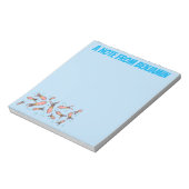 Cula funny pink squid cartoon pattern notitieblok (Gedraaid)
