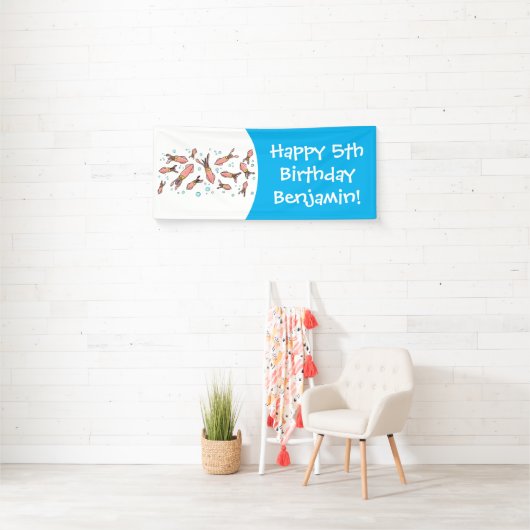 Cula funny pink squid cartoon pattern spandoek (Insitu)