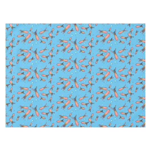 Cula funny pink squid cartoon pattern tafelkleed (Voorkant (Horizontaal))
