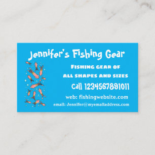 Cula funny pink squid cartoon pattern visitekaartje