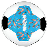 Cula funny pink squid cartoon pattern voetbal (Gedraaid)