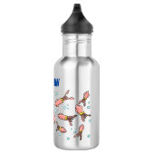Cula funny pink squid cartoon pattern waterfles (Rechts)