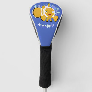Cula happy clownfish anenome cartoon golfheadcover