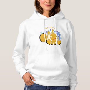 Cula happy clownfish anenome cartoon hoodie