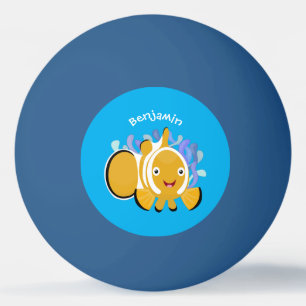 Cula happy clownfish anenome cartoon pingpongballen