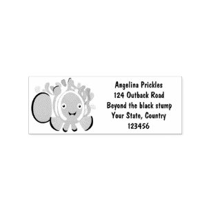 Cula happy clownfish anenome cartoon rubberstempel