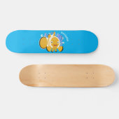 Cula happy clownfish anenome cartoon skateboard (Horizontaal)