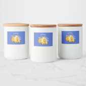 Cula happy clownfish anenome cartoon voedselcontainer etiket (Flessen)