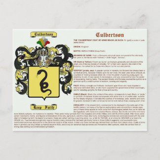 Culbertson (betekenis) briefkaart